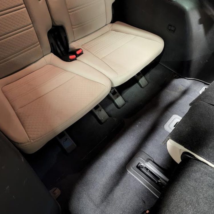 Auto detailing after - back seat
