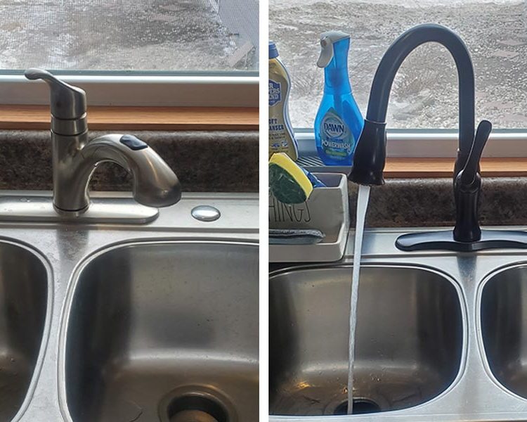 Before and After: Faucet Replacement